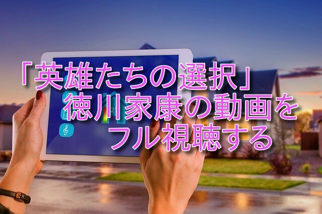 英雄たちの選択 徳川家康の見逃し動画視聴 7月15日のフル配信 Action